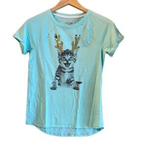 🌴 Cat & Jack Girls’ Holiday Tee – Size XL (14/16)